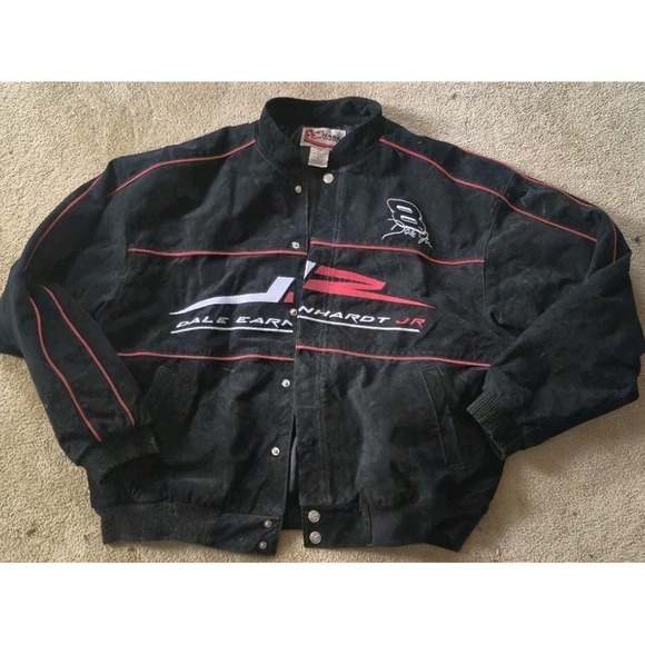 Dale Earnhardt Jr Budweiser NASCAR Jacket XXL – Chase Authentics Black